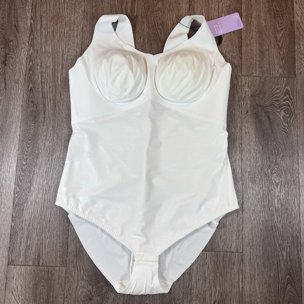 NWT Honeylove Liftwear Tank Bodysuit Astral White Size 3X Honey Love Shapewear